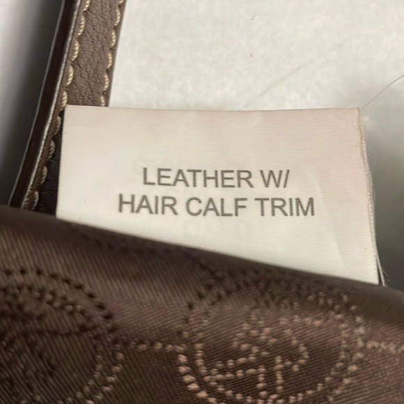 Vintage Michael Kors Handbag, Brown Leather with Dyed Calf Hair in Leopard, Med - Picture 14 of 16